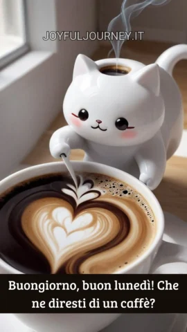 Buongiorno, buon lunedì! Che ne diresti di un caffè?